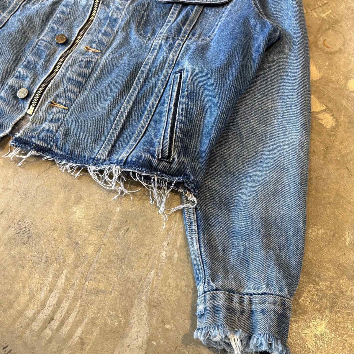 画像7: 【Wiz&Witch】"WANDERER" NO COLLAR ZIP UP DENIM JACKET / OS (7)