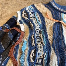 画像5: 【COOGI】MULTI 3D CREW NECK COTTON KNIT SWEATER / Ladies M(L) / MADE IN AUSTRALIA (5)