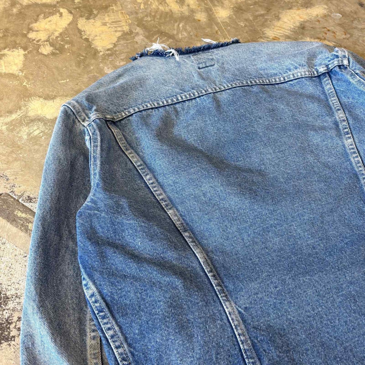 画像10: 【Wiz&Witch】"WANDERER" NO COLLAR ZIP UP DENIM JACKET / OS (10)