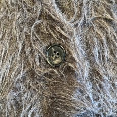 画像8: 3 BUTTON LONG SHAGGY DESIGN KNIT VEST / Ladies L (8)