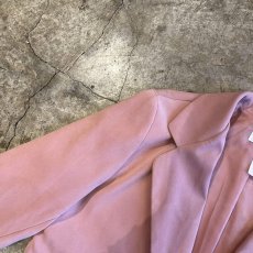 画像9: PINK COLOR DOUBLE POCKET DESIGN OVER TAILOR JACKET / Ladies L(16)  (9)