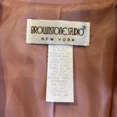 画像11: PINK COLOR DOUBLE POCKET DESIGN OVER TAILOR JACKET / Ladies L(16)  (11)