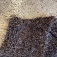 画像7: 3 BUTTON LONG SHAGGY DESIGN KNIT VEST / Ladies L (7)