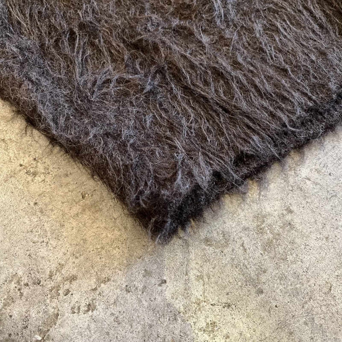 画像3: 3 BUTTON LONG SHAGGY DESIGN KNIT VEST / Ladies L (3)