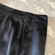 画像10: LUSTER BLACK COLOR WIDE SILHOUETTE SHORTS / W34 (10)