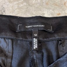 画像11: LUSTER BLACK COLOR WIDE SILHOUETTE SHORTS / W34 (11)