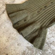画像4: DOWN FRILL DESIGN RIB KNIT CARDIGAN / Ladies M~L(L) (4)