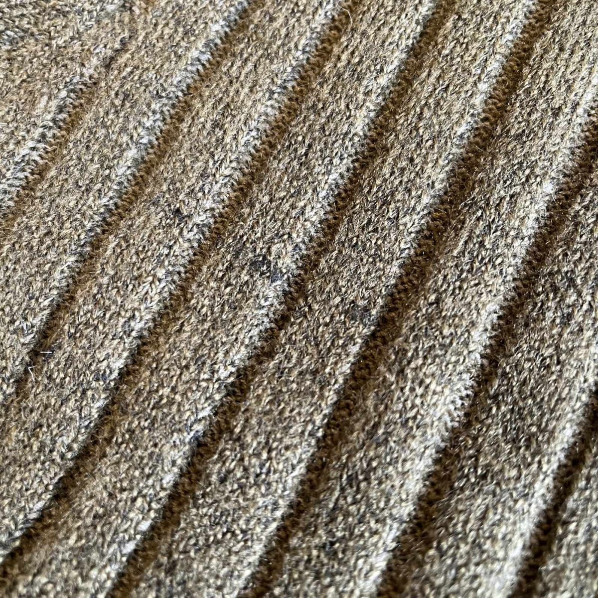 画像9: DOWN FRILL DESIGN RIB KNIT CARDIGAN / Ladies M~L(L) (9)
