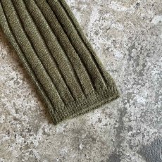 画像5: DOWN FRILL DESIGN RIB KNIT CARDIGAN / Ladies M~L(L) (5)
