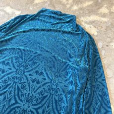画像4: SHEER×VELOUR PATTERN HI-NECK L/S TOPS / Mens XXL(L)  (4)