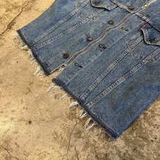 画像4: 【Wiz&Witch】"WANDERER" NO COLLAR ZIP UP DENIM JACKET / OS (4)
