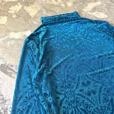 画像9: SHEER×VELOUR PATTERN HI-NECK L/S TOPS / Mens XXL(L)  (9)