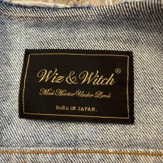 画像11: 【Wiz&Witch】"WANDERER" NO COLLAR ZIP UP DENIM JACKET / OS (11)