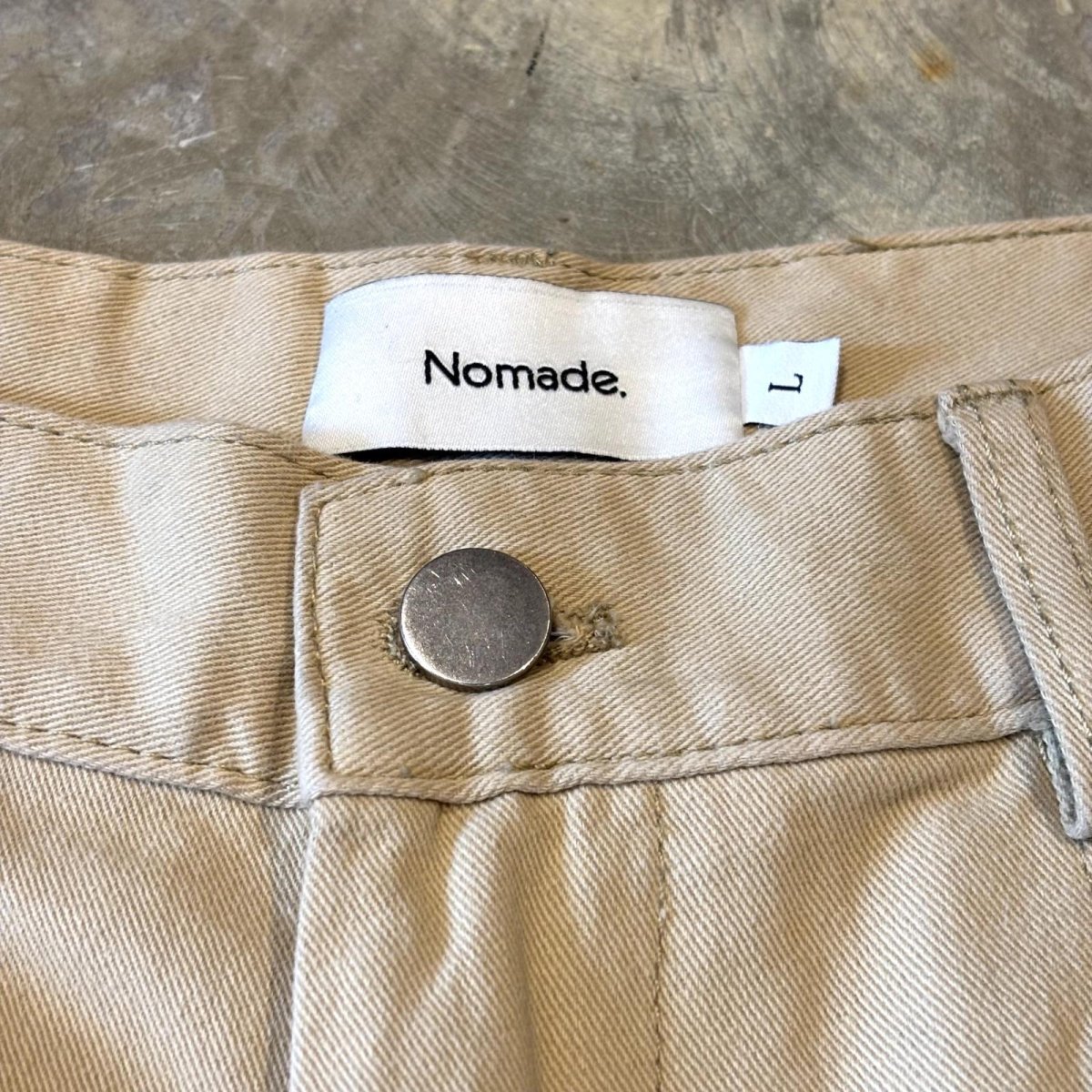 画像12: DESIGN TUCK CARGO STYLE WIDE SILHOUETTE PANTS / W32 (12)