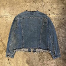 画像2: 【Wiz&Witch】"WANDERER" NO COLLAR ZIP UP DENIM JACKET / OS (2)