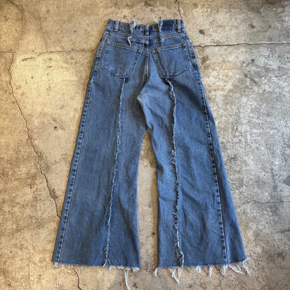 画像2: 【Wiz&Witch】"UNITED" TWINS WIDE DENIM PANTS / W29 (2)