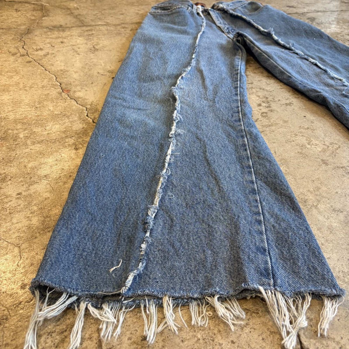 画像4: 【Wiz&Witch】"UNITED" TWINS WIDE DENIM PANTS / W29 (4)