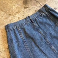 画像10: SIDE DESIGN POCKET DENIM WRAP SKIRT / W30 (10)