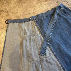 画像8: SIDE DESIGN POCKET DENIM WRAP SKIRT / W30 (8)