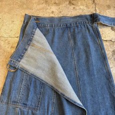 画像7: SIDE DESIGN POCKET DENIM WRAP SKIRT / W30 (7)