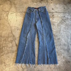 画像1: 【Wiz&Witch】"UNITED" TWINS WIDE DENIM PANTS / W29 (1)