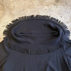 画像8: BOAT NECK FRINGE DESIGN L/S TOPS / Ladies 3X(L) (8)
