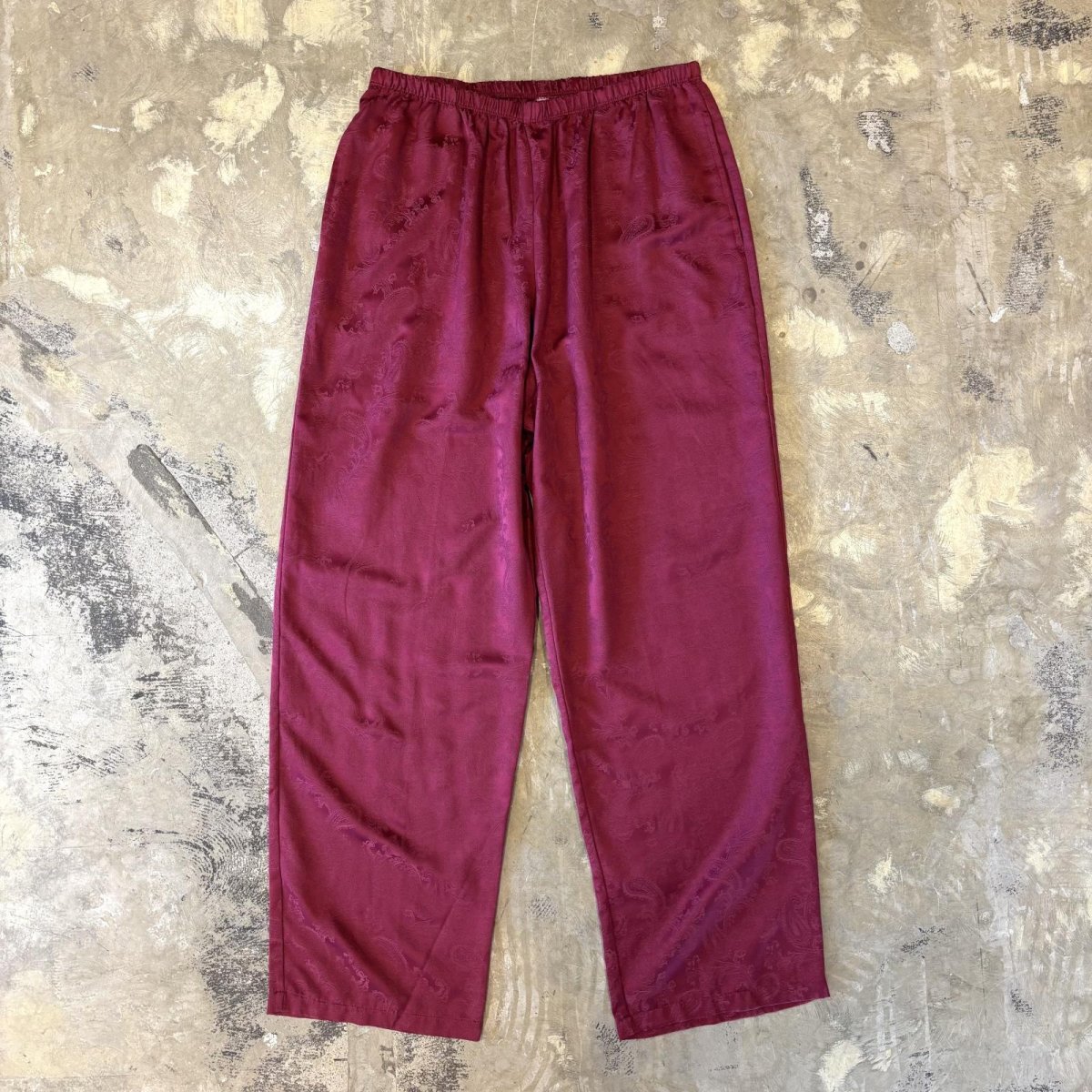 画像1: ALL PVER PAISLEY PATTERN STARAIGHT COLOR PANTS / W26~FREE (1)