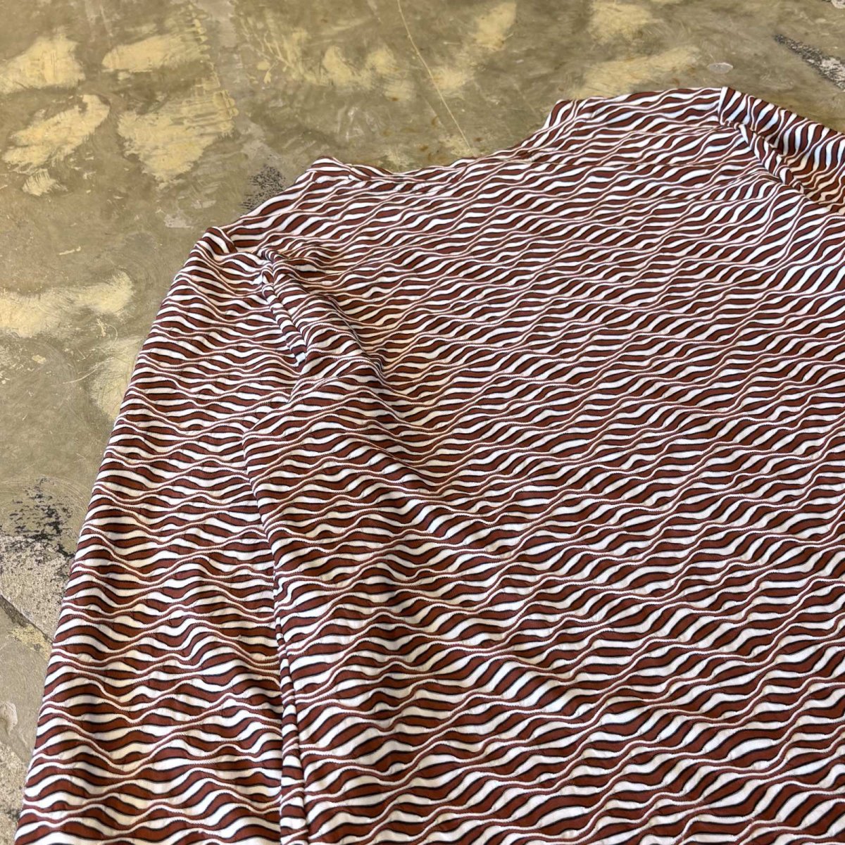 画像9: ALL OVER WAVE PATTERN L/S TOPS / Mens M (9)