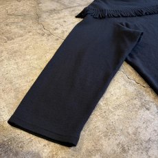画像4: BOAT NECK FRINGE DESIGN L/S TOPS / Ladies 3X(L) (4)