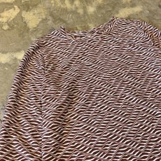 画像3: ALL OVER WAVE PATTERN L/S TOPS / Mens M (3)