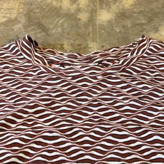 画像10: ALL OVER WAVE PATTERN L/S TOPS / Mens M (10)