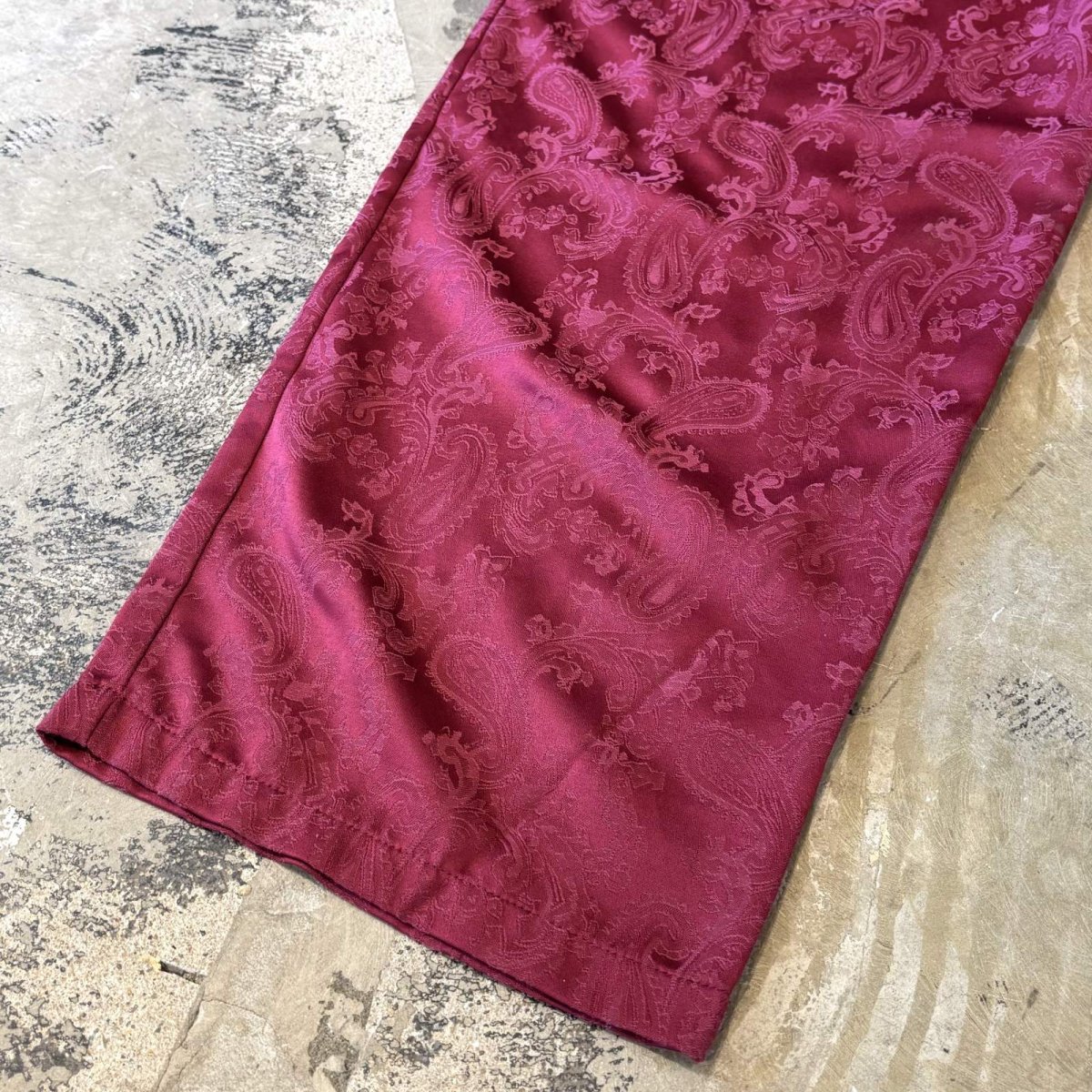 画像8: ALL PVER PAISLEY PATTERN STARAIGHT COLOR PANTS / W26~FREE (8)