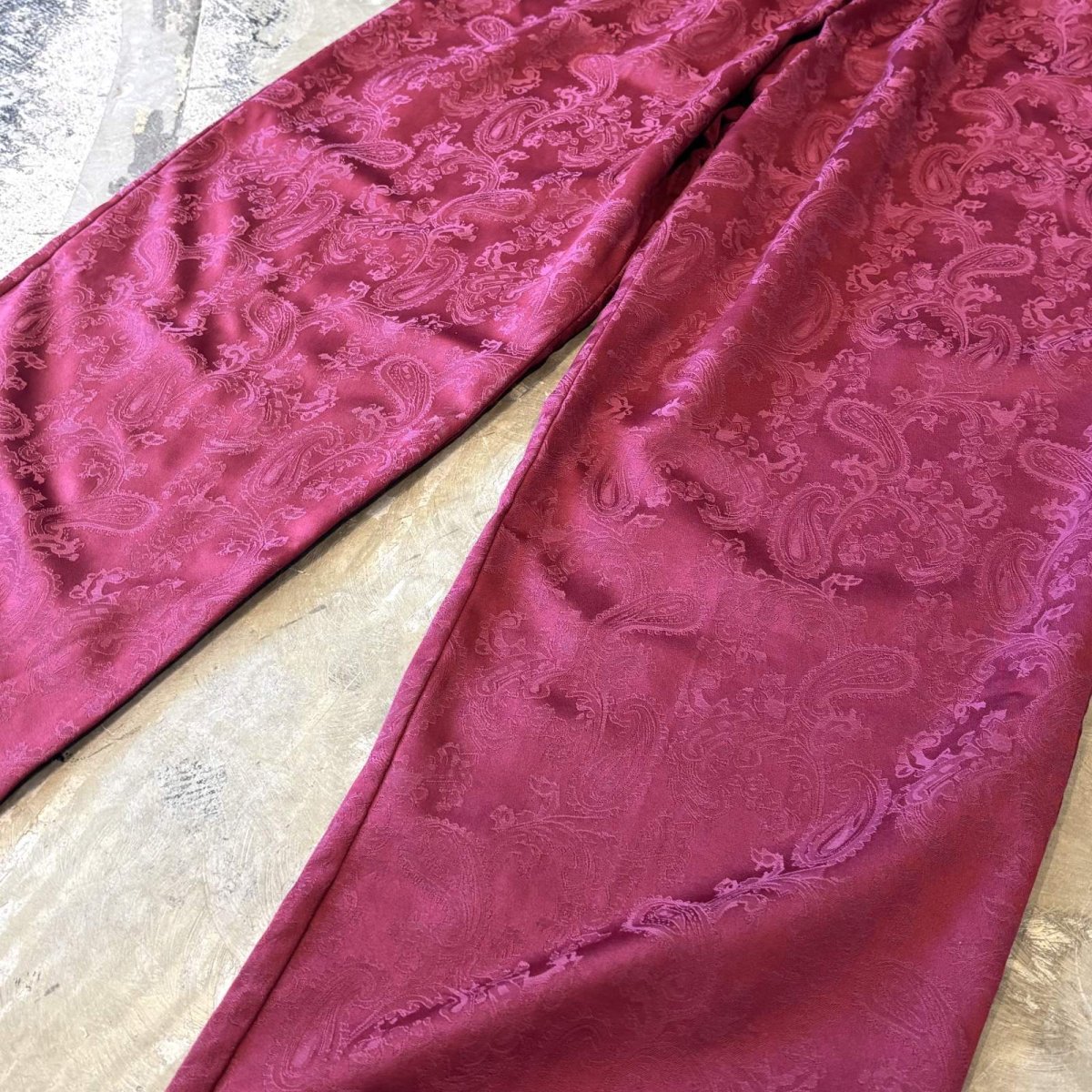 画像6: ALL PVER PAISLEY PATTERN STARAIGHT COLOR PANTS / W26~FREE (6)