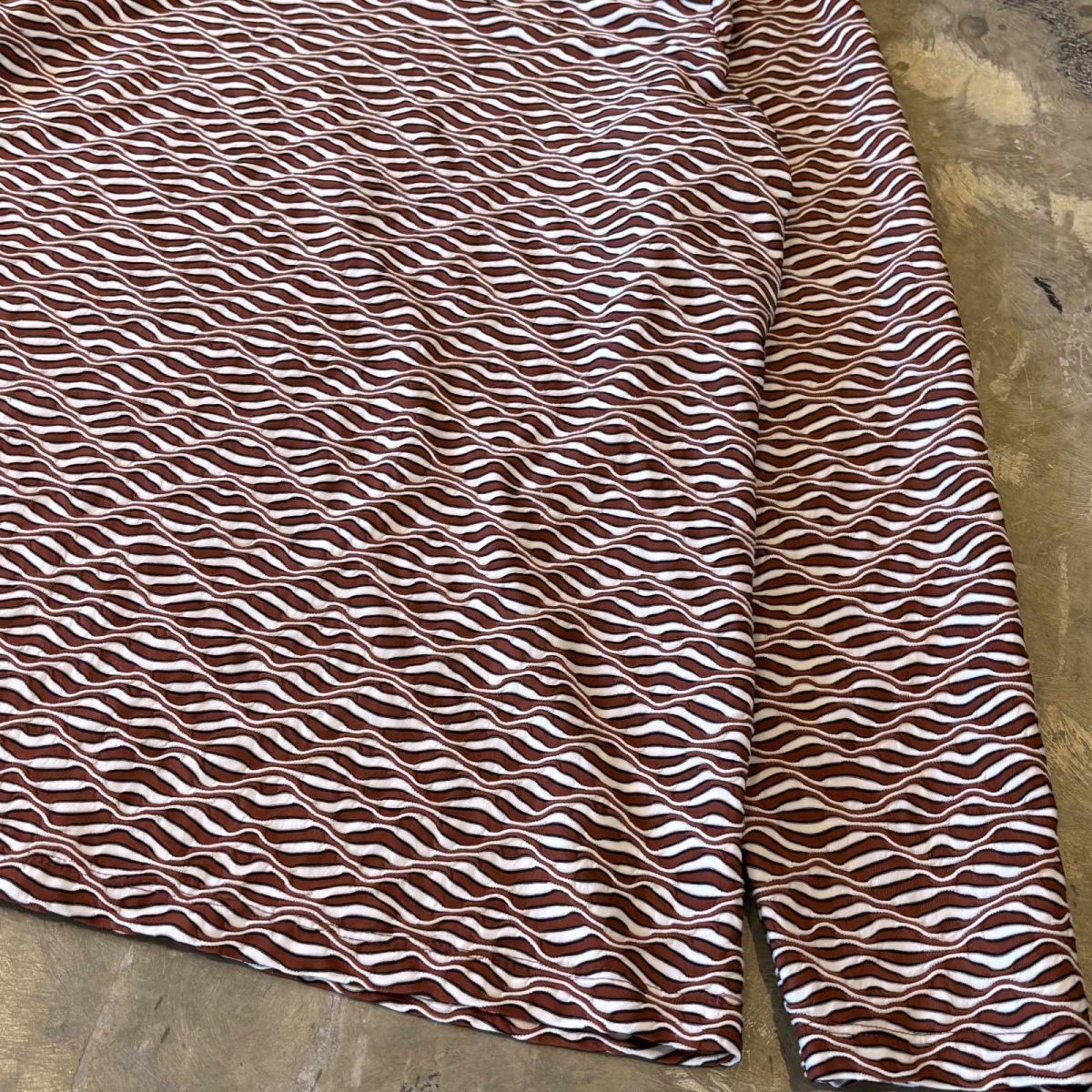 画像6: ALL OVER WAVE PATTERN L/S TOPS / Mens M (6)