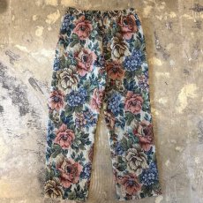画像2: ALL OVER FLORAL GRAPHIC PATTERN GOBELIN PANTS / FREE (2)