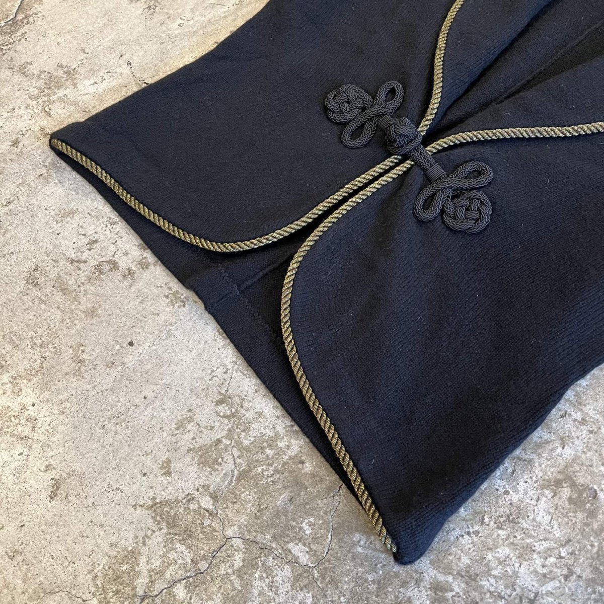 画像4: 【RALPH LAUREN】FRONT TASSEL DESIGN SHAWL COLLAR KNIT JACKET / Ladies M (4)