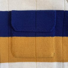 画像11: MULCH BORDER DOUBLE POCKET DESIGN KNIT JACKET / Ladies M(L) (11)