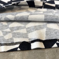 画像8: ALL OVER BICOLOR PATTERN HI-NECK L/S TOPS / Mens XL  (8)