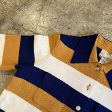 画像10: MULCH BORDER DOUBLE POCKET DESIGN KNIT JACKET / Ladies M(L) (10)