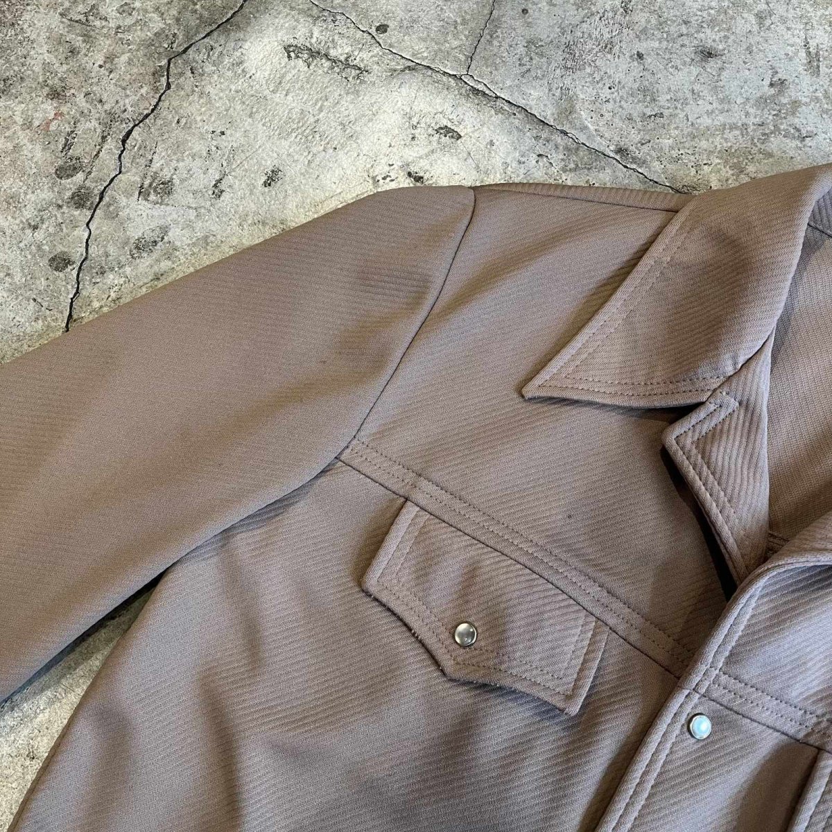 画像9: DOUBLE FLAP POCKET WESTERN DESIGN JACKET / Ladies L(40)  (9)