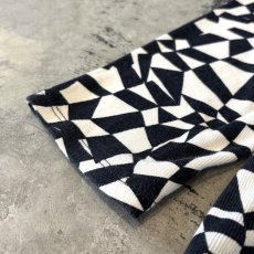 画像7: ALL OVER BICOLOR PATTERN HI-NECK L/S TOPS / Mens XL  (7)