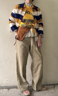 画像14: MULCH BORDER DOUBLE POCKET DESIGN KNIT JACKET / Ladies M(L) (14)