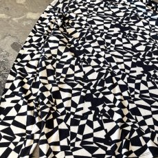 画像5: ALL OVER BICOLOR PATTERN HI-NECK L/S TOPS / Mens XL  (5)