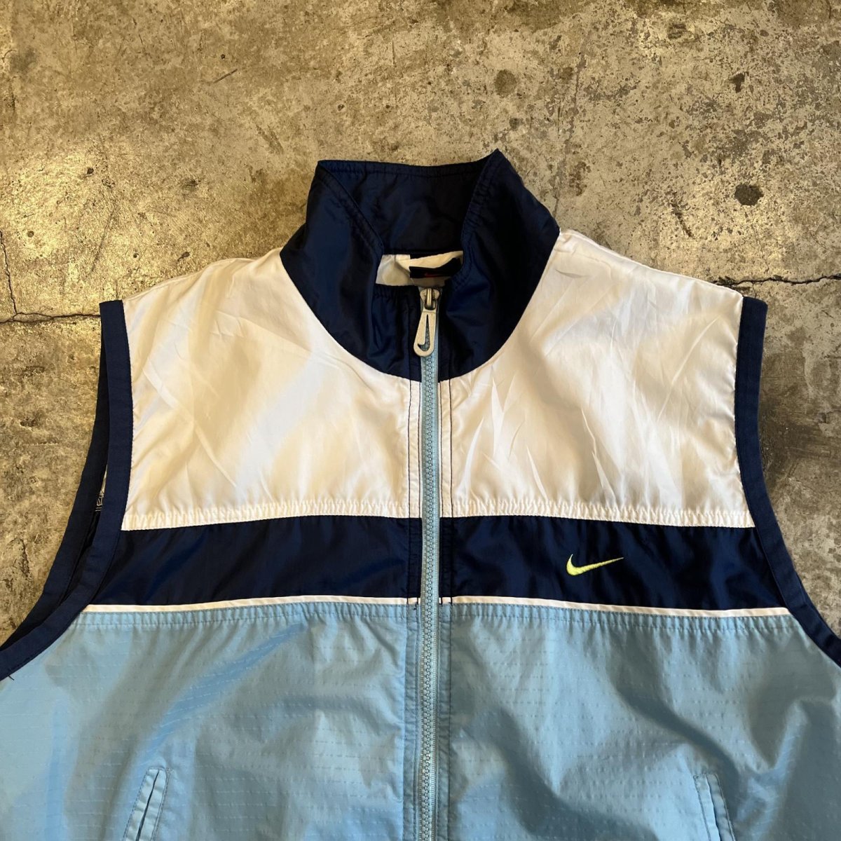 画像5: 【NIKE】3 COLOR HALF NECK DESIGN NYLON VEST / Ladies M(L) (5)