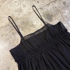 画像3: BLACK COLOR TULLE CAMISOLE TUNIC / Ladies M (3)