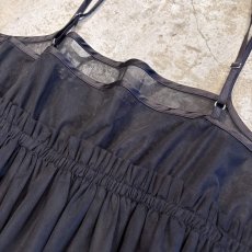 画像9: BLACK COLOR TULLE CAMISOLE TUNIC / Ladies M (9)