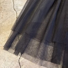 画像10: BLACK COLOR TULLE CAMISOLE TUNIC / Ladies M (10)