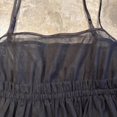 画像7: BLACK COLOR TULLE CAMISOLE TUNIC / Ladies M (7)