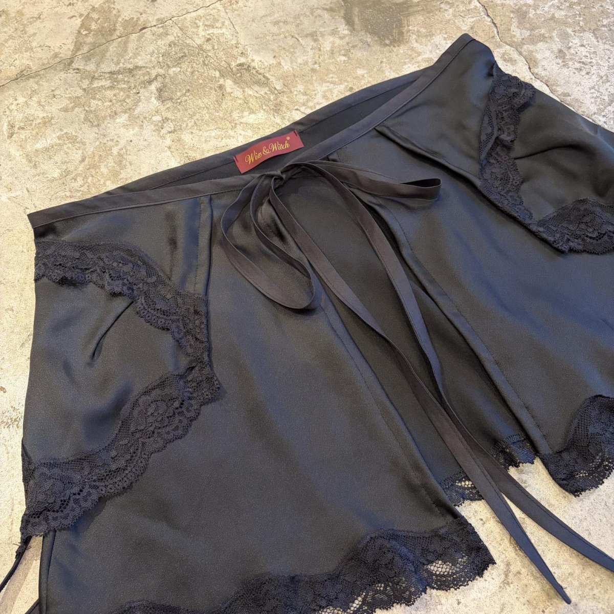 画像3: 【Wiz&Witch】"UNITED" LACE MIX WRAP SKIRT / FREE (3)