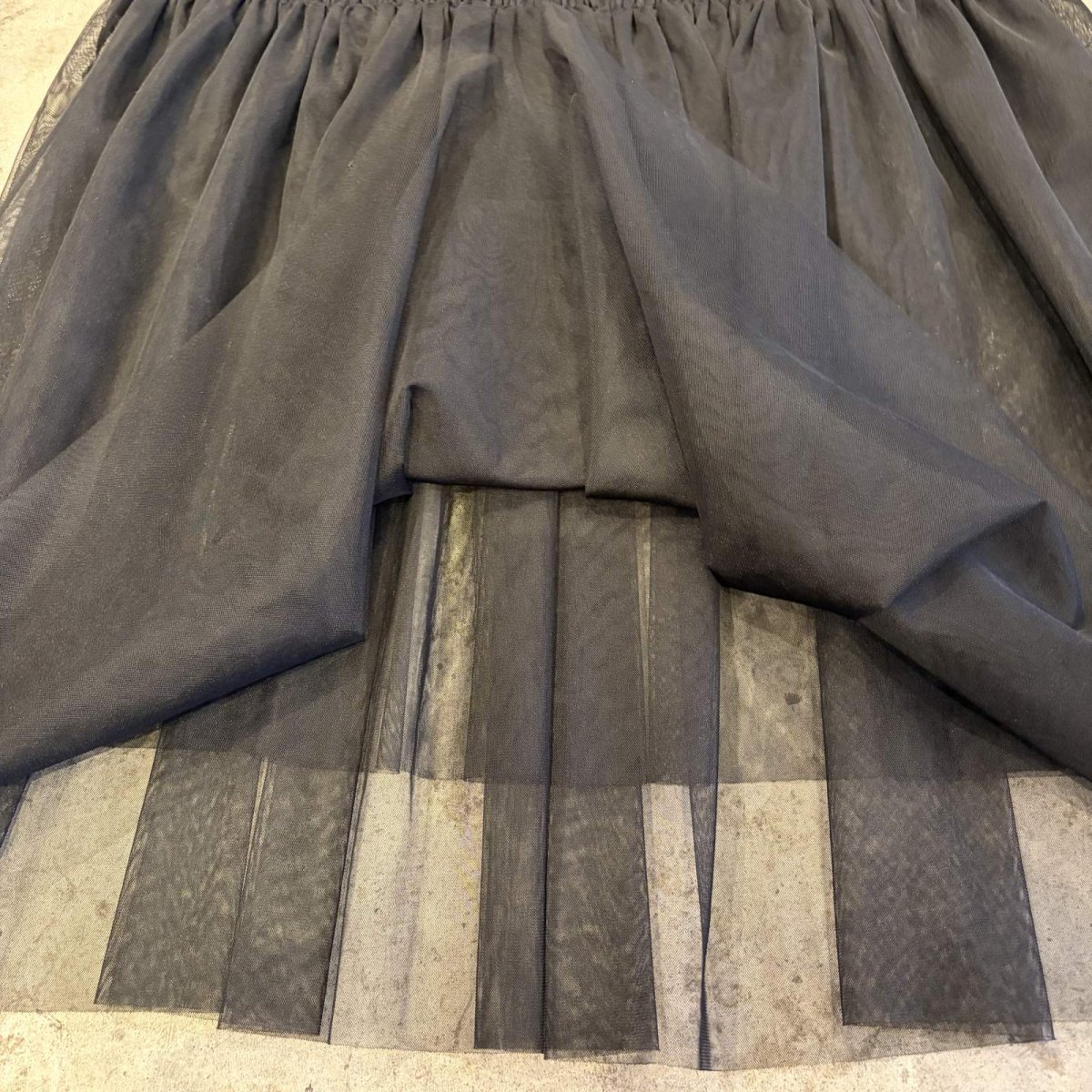 画像6: BLACK COLOR TULLE CAMISOLE TUNIC / Ladies M (6)